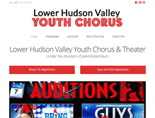 Tablet Screenshot of lohudyouthchorus.com